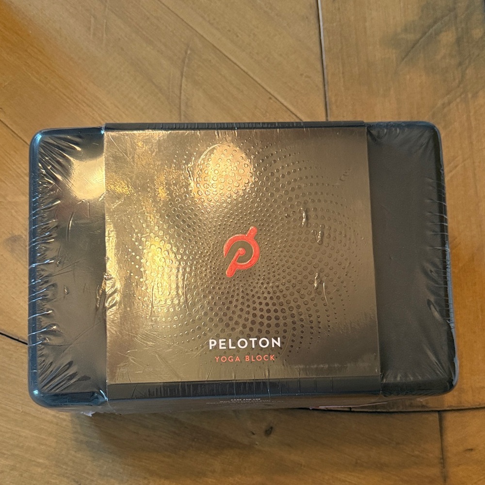 Peloton Black Yoga Block with Red Logo